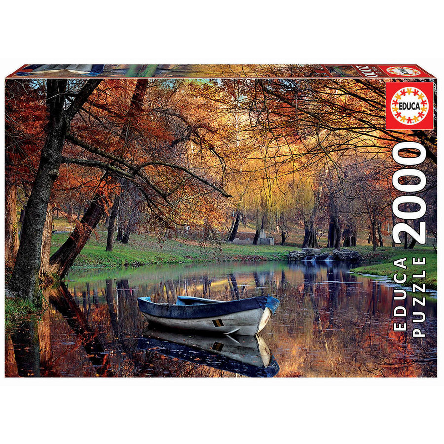 Boat on the Lake - jigsaw puzzle of 2000 pieces-1