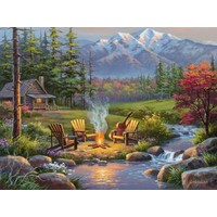 thumb-Riverside Livingroom - 750 XL pieces - jigsaw puzzle-2