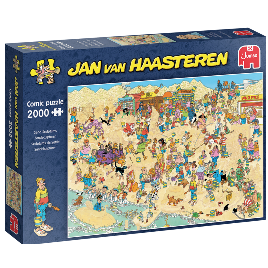 Sand sculptures - Jan van Haasteren - puzzle of 2000 pieces-1