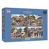 Gibsons The Evacuees - 4 puzzels van 500 stuks