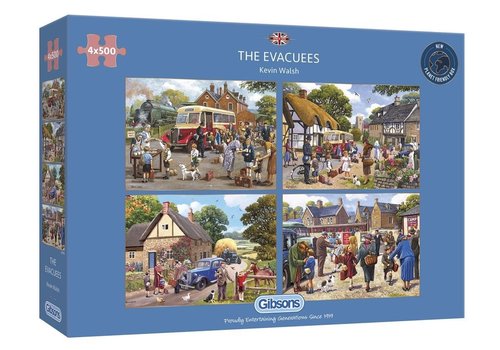  Gibsons The Evacuees - 4 puzzles de 500 pièces 