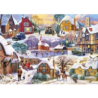 thumb-Winter Cottages - jigsaw puzzle of 1000 pieces-2