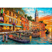 thumb-Coucher de soleil à San Marco - puzzle de 1000 pièces-2