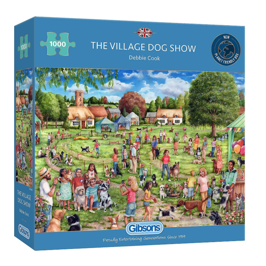 The Village Dog Show - puzzel van 1000 stukjes-1