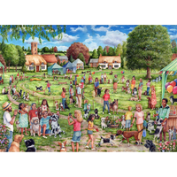 thumb-The Village Dog Show - puzzel van 1000 stukjes-2