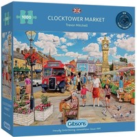 thumb-Clocktower Market - puzzle de 1000 pièces-1