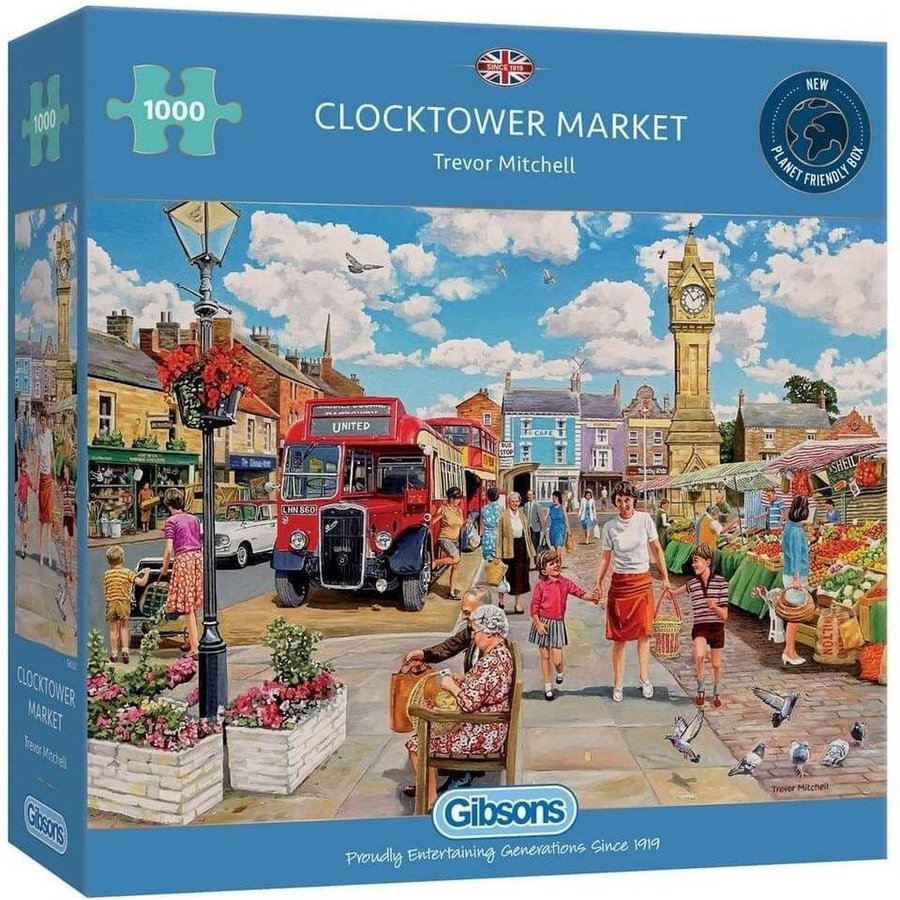 Clocktower Market - puzzle de 1000 pièces-1