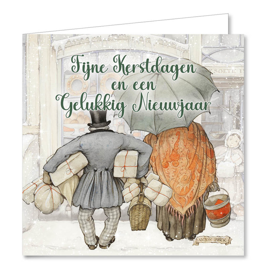 10 Kerstkaartjes - Anton Pieck - Doosje versie 1-3