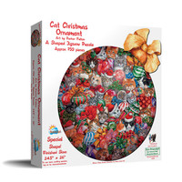 thumb-Cat Christmas Ornament -  jigsaw puzzle of 750 pieces-1