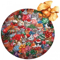 thumb-Cat Christmas Ornament -  jigsaw puzzle of 750 pieces-2