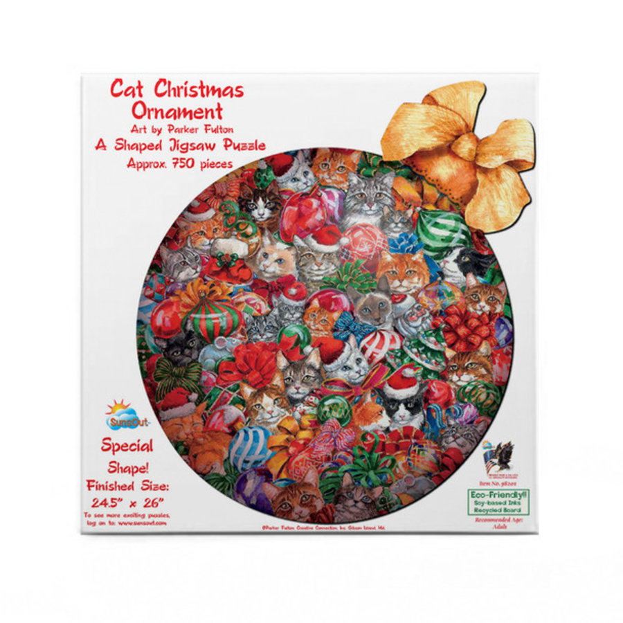 Cat Christmas Ornament -  jigsaw puzzle of 750 pieces-3