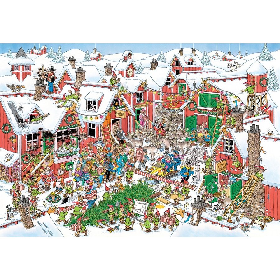 Het dorp van de Kerstman - Jan van Haasteren - puzzel van 5000 stukjes-3