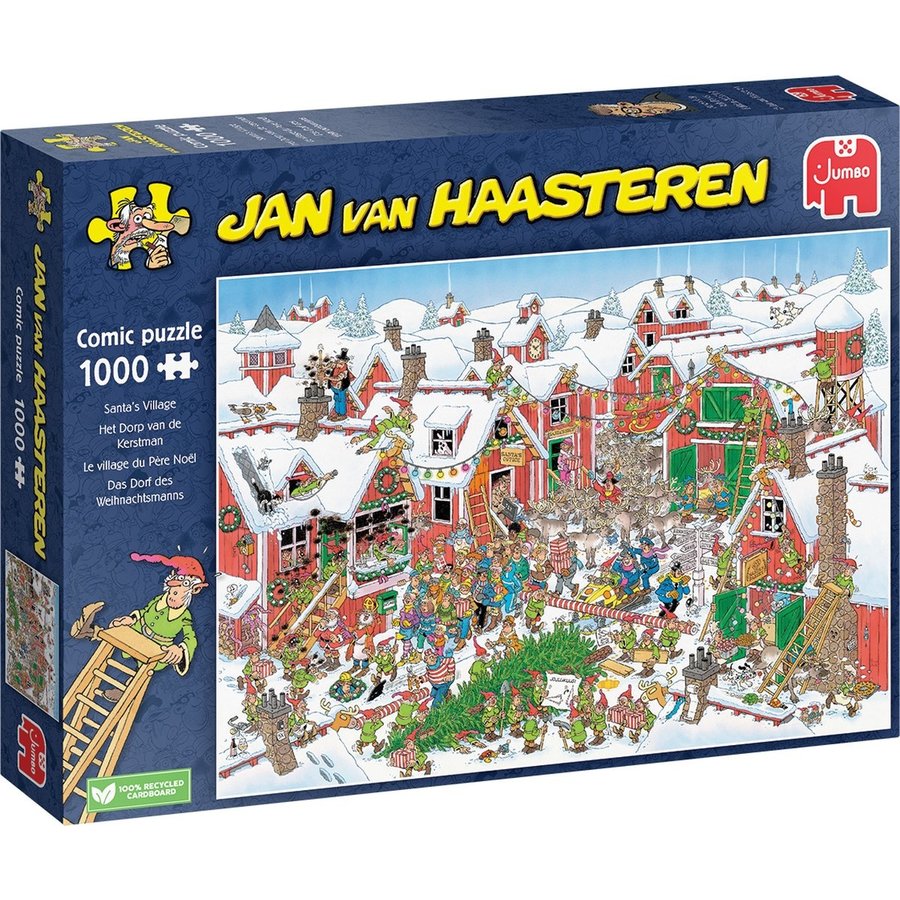 Le village du Père Noël - Jan van Haasteren - puzzle de 1000 pièces-1