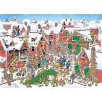 thumb-Le village du Père Noël - Jan van Haasteren - puzzle de 1000 pièces-2
