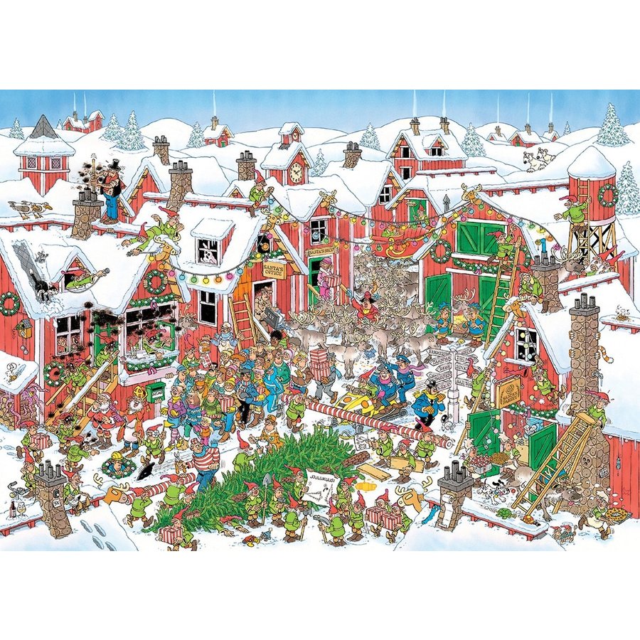 Het dorp van de Kerstman   -  Jan van Haasteren - puzzel van 1000 stukjes-2