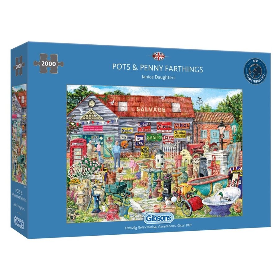 Pots & Penny Farthings - puzzel van 2000 stukjes-1