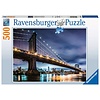 Ravensburger New York slaapt nooit - puzzel van 500 stukjes