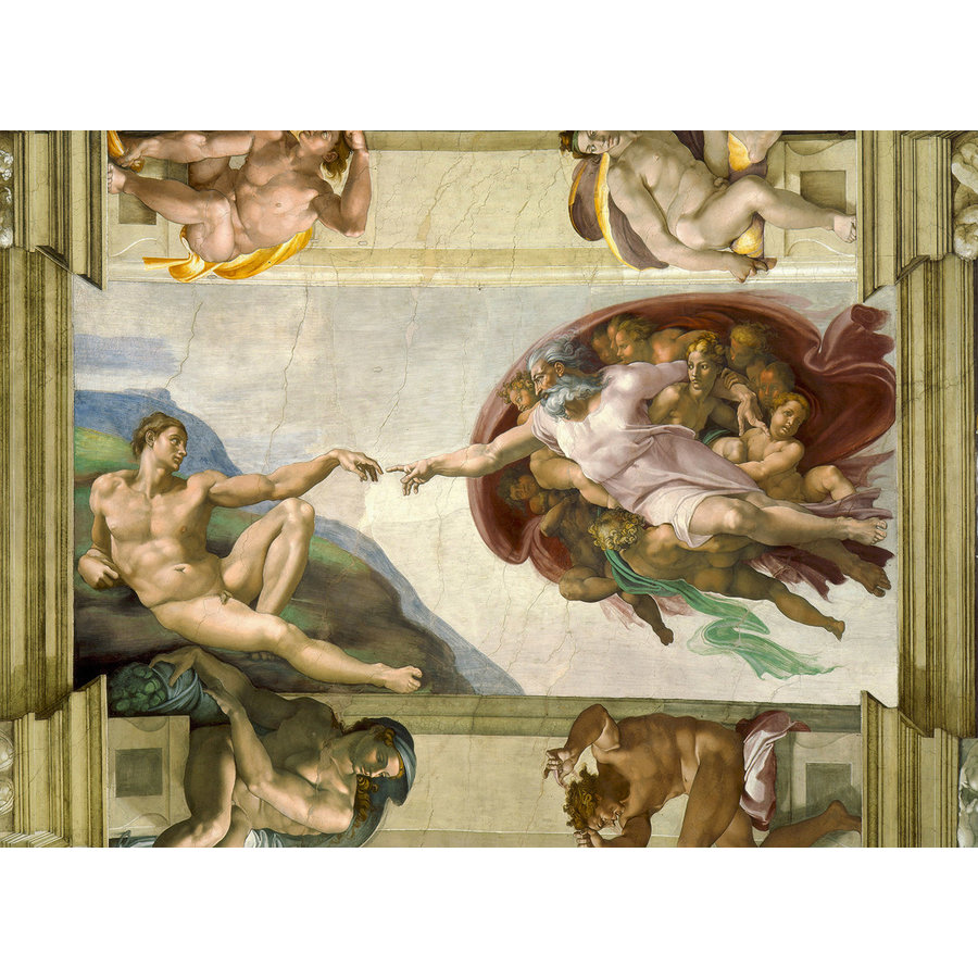 Michelangelo - La création de Adam - puzzle de 4000 pièces-1