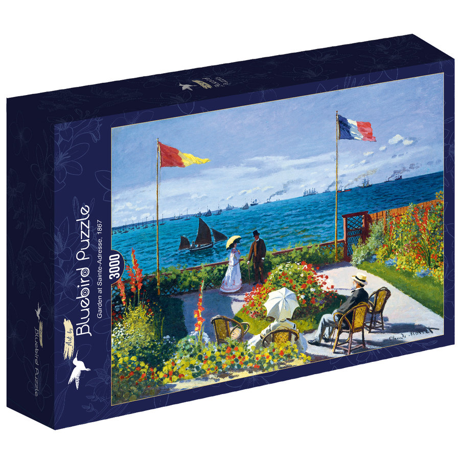 Claude Monet - Garden at Sainte-Adresse - puzzle of 3000 pieces-2