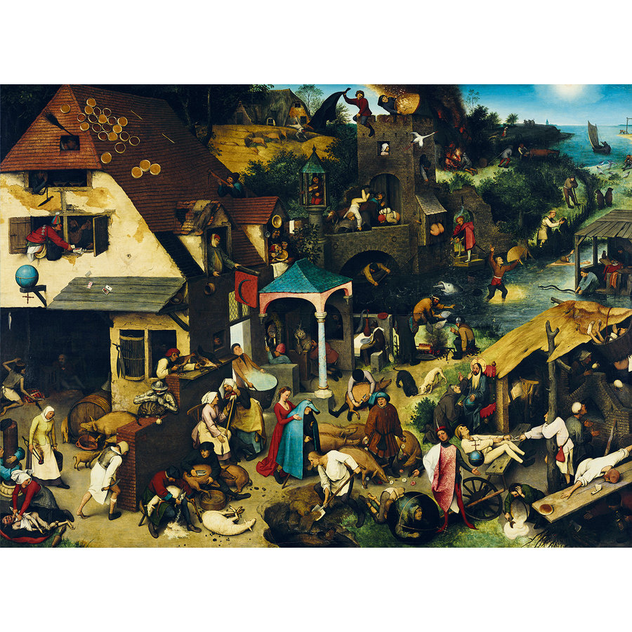 Pieter Bruegel - Dutch proverbs - puzzle of 3000 pieces-1