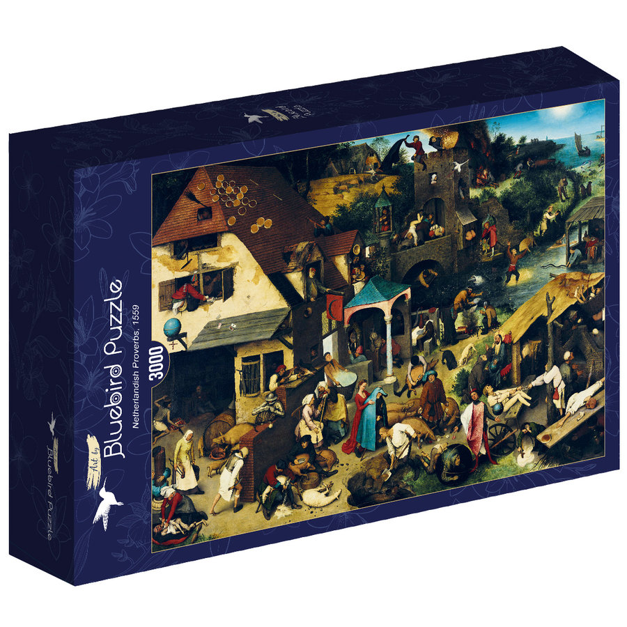 Pieter Bruegel - Dutch proverbs - puzzle of 3000 pieces-2