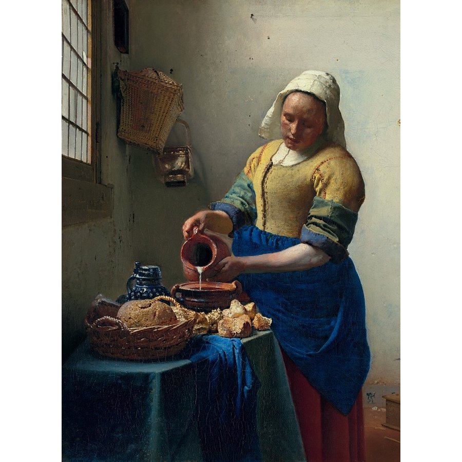 Vermeer - Het melkmeisje - puzzel van 3000 stukjes-1