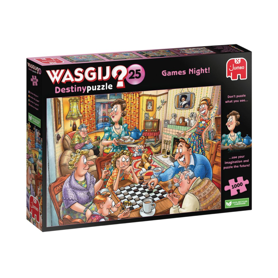 Wasgij Destiny 25 - Games Night - 1000 pieces-1