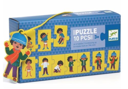  Djeco Puzzle trio - I'm dressing up - 10 pieces 