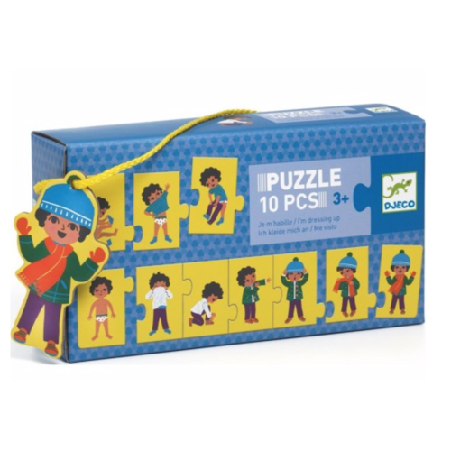  Djeco Puzzle trio - I'm dressing up - 10 pieces 