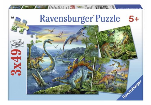  Ravensburger Dinosaurs - 3 x 49 pieces 