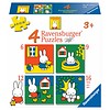 Ravensburger Miffy / Nijntje -  4 puzzles d'enfants de 6 + 9 + 12 + 16 pièces