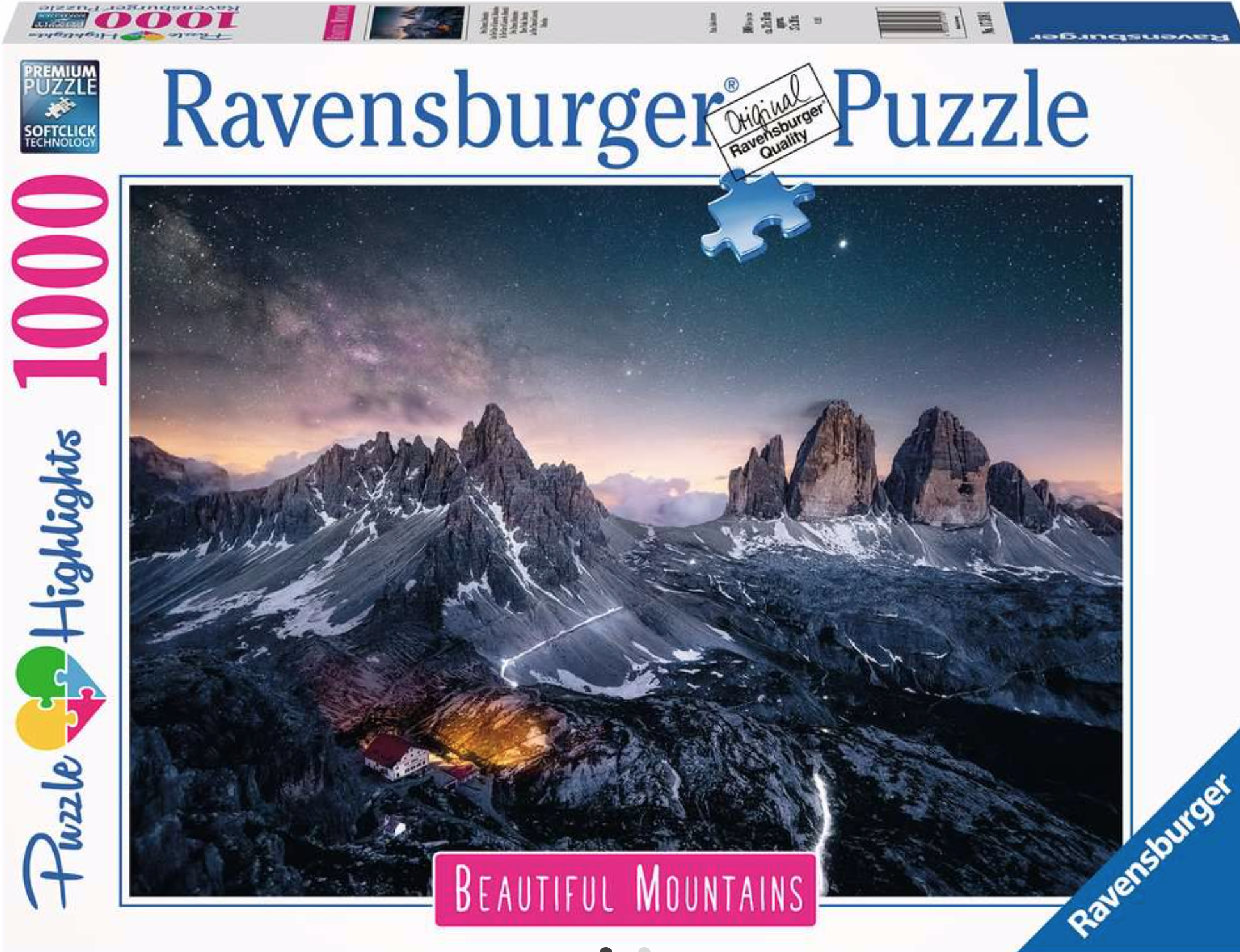 Ravensburger - Puzzle Lago di Braies Dolomiti, Esclusiva , 1000 Pezzi,  Puzzle Adulti : .it: Giochi e giocattoli