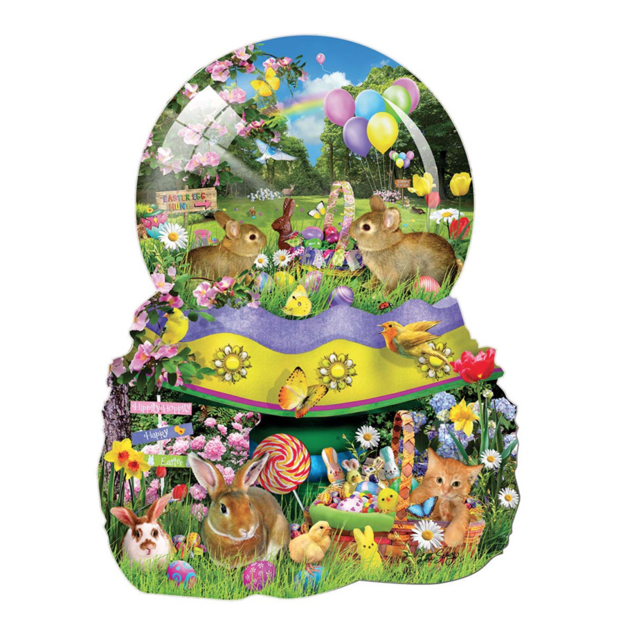 Easter Globe  - jigsaw puzzle of 1000 pieces-1