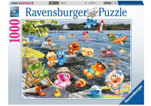Puzzle 1000 pièces : L'affrontement des Pokémon - Ravensburger