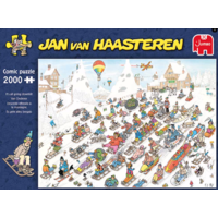 thumb-Descente effrénée à la montagne - Jan van Haasteren - puzzle de 2000 pièces-1