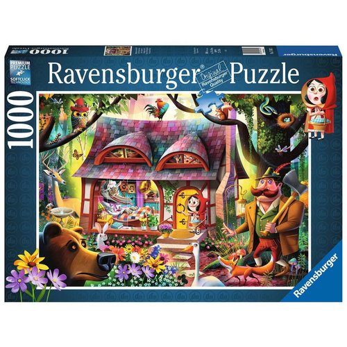  Ravensburger Little Red Riding Hood and the Wolf - 1000 pieces 