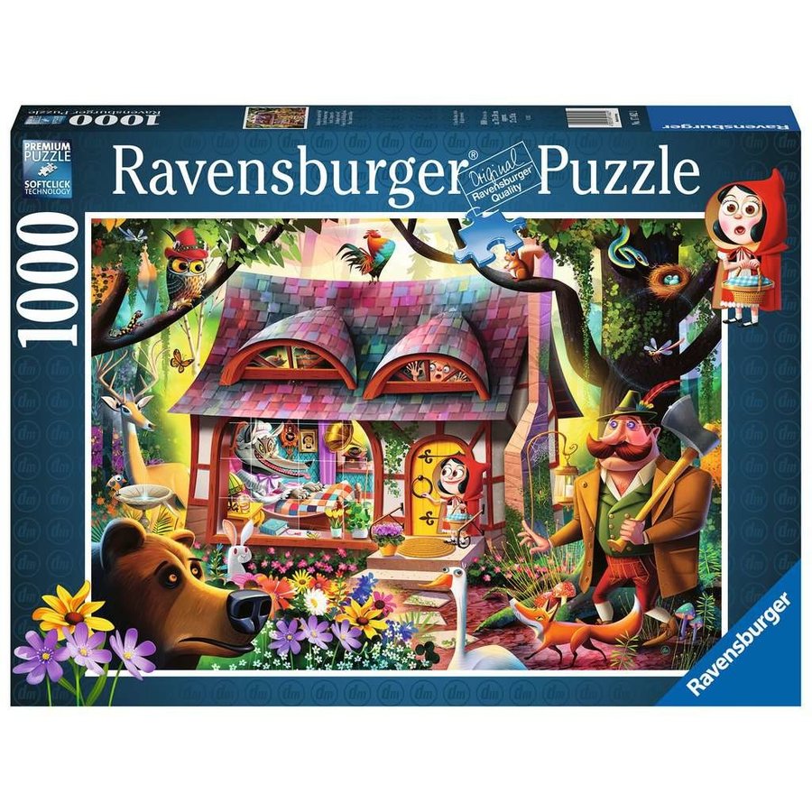 Little Red Riding Hood and the Wolf  - puzzle of 1000 pieces-1