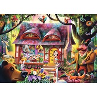 thumb-Le petit chaperon rouge et le loup - puzzle de 1000 pièces-2