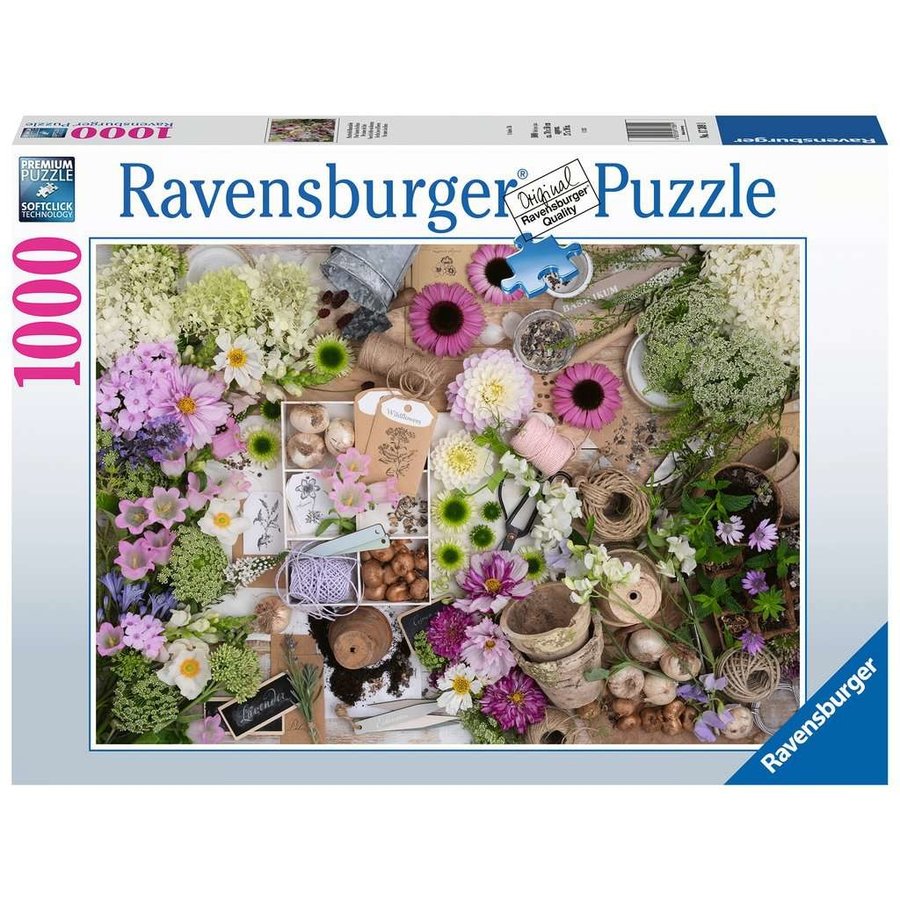 Pour l'amour des fleurs - puzzle de 1000 pièces-1