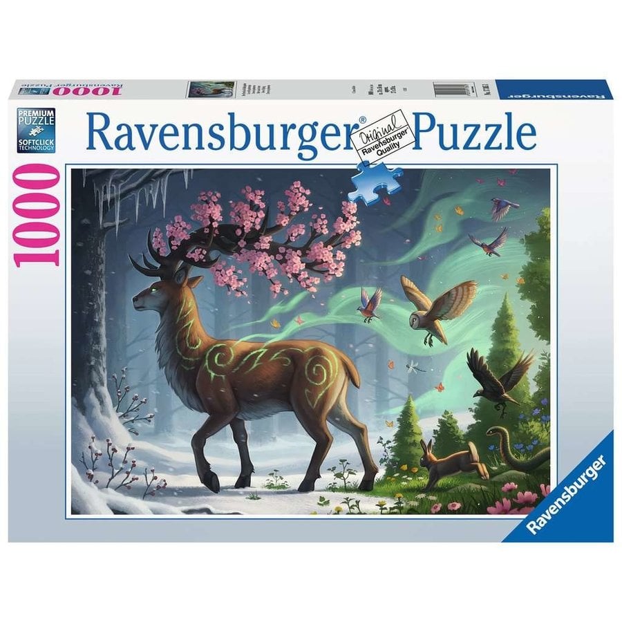 Deer of spring - puzzle of 1000 pieces-1