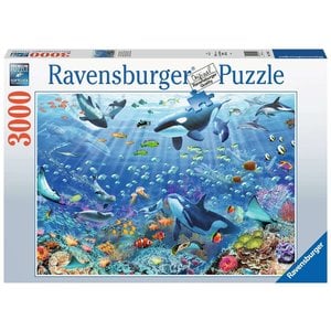 This is how I am feeling about my first 3000 piece puzzle after 2.5 hours  of sorting the pieces of Underwater Paradise. (Ravensburger) :  r/Jigsawpuzzles