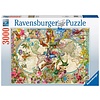 Ravensburger World map of butterflies - puzzle of 3000 pieces