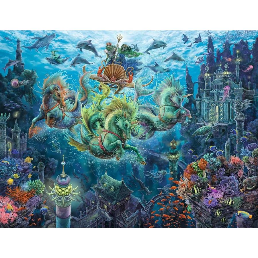 Puzzle Ravensburger Blue Underwater World - Puzzle - 1000 pièces