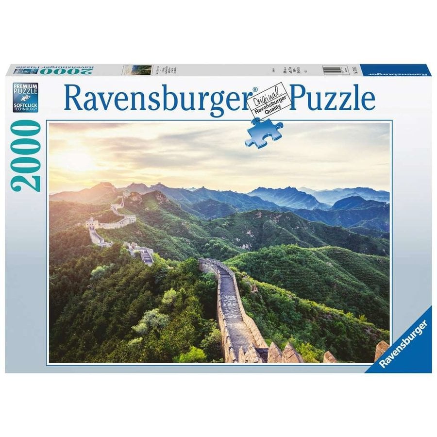 La Grande Muraille de Chine au soleil - puzzle de 2000 pièces-1