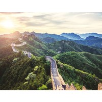 thumb-De Chinese Muur in het zonlicht - puzzel van 2000 stukjes-2