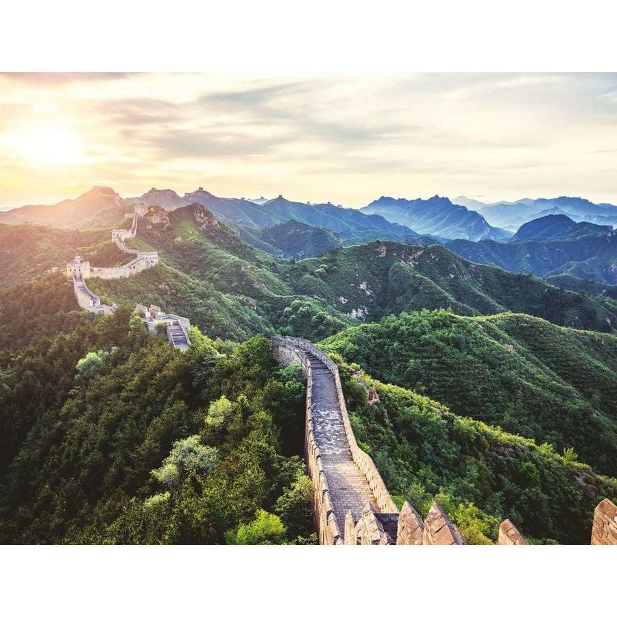 La Grande Muraille de Chine au soleil - puzzle de 2000 pièces-2