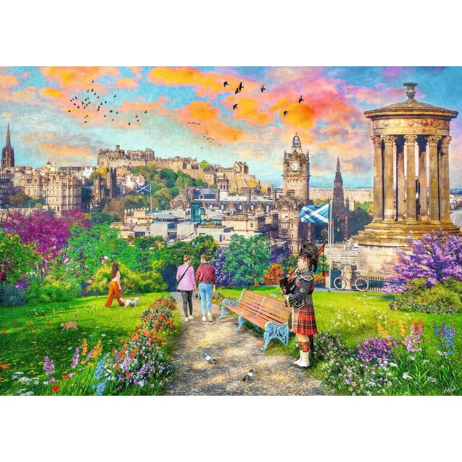 Edinburgh Romance - puzzel van  1000 stukjes-2