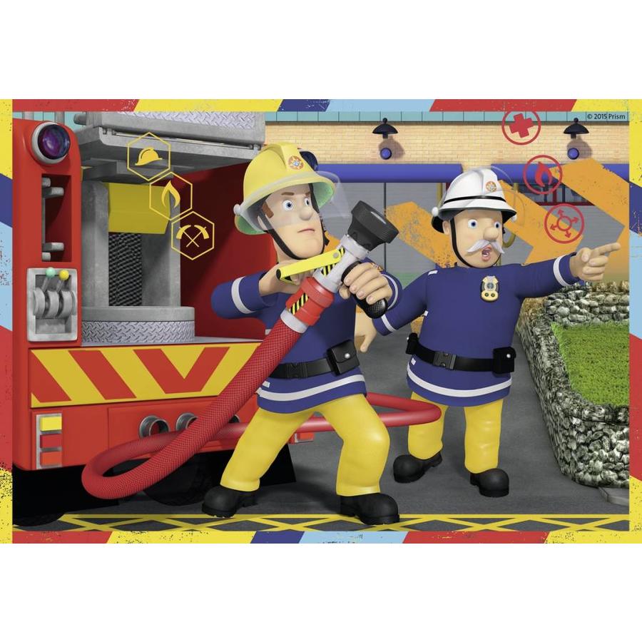 Fireman SAM in action - 2 puzzles of 12 pieces-3