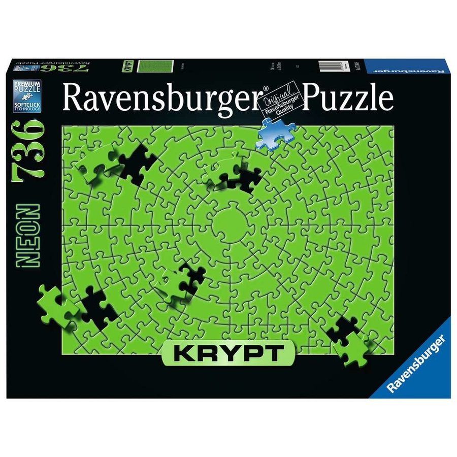 Krypt - Neon Groen - puzzel van 736 stukjes-1