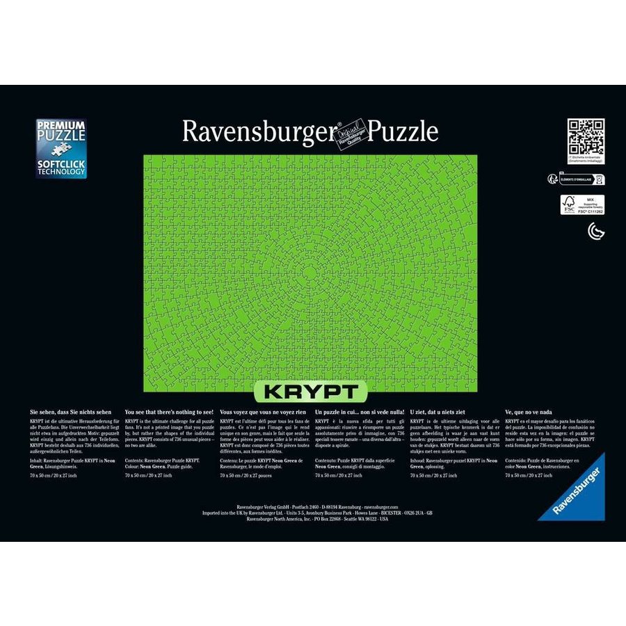 Krypt - Neon Groen - puzzel van 736 stukjes-2